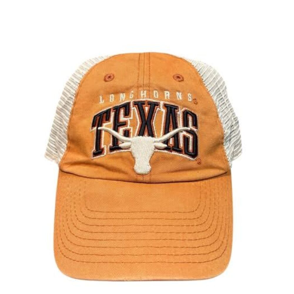 Texas Longhorns Hat SnapBack Orange White Men’s Football Trucker